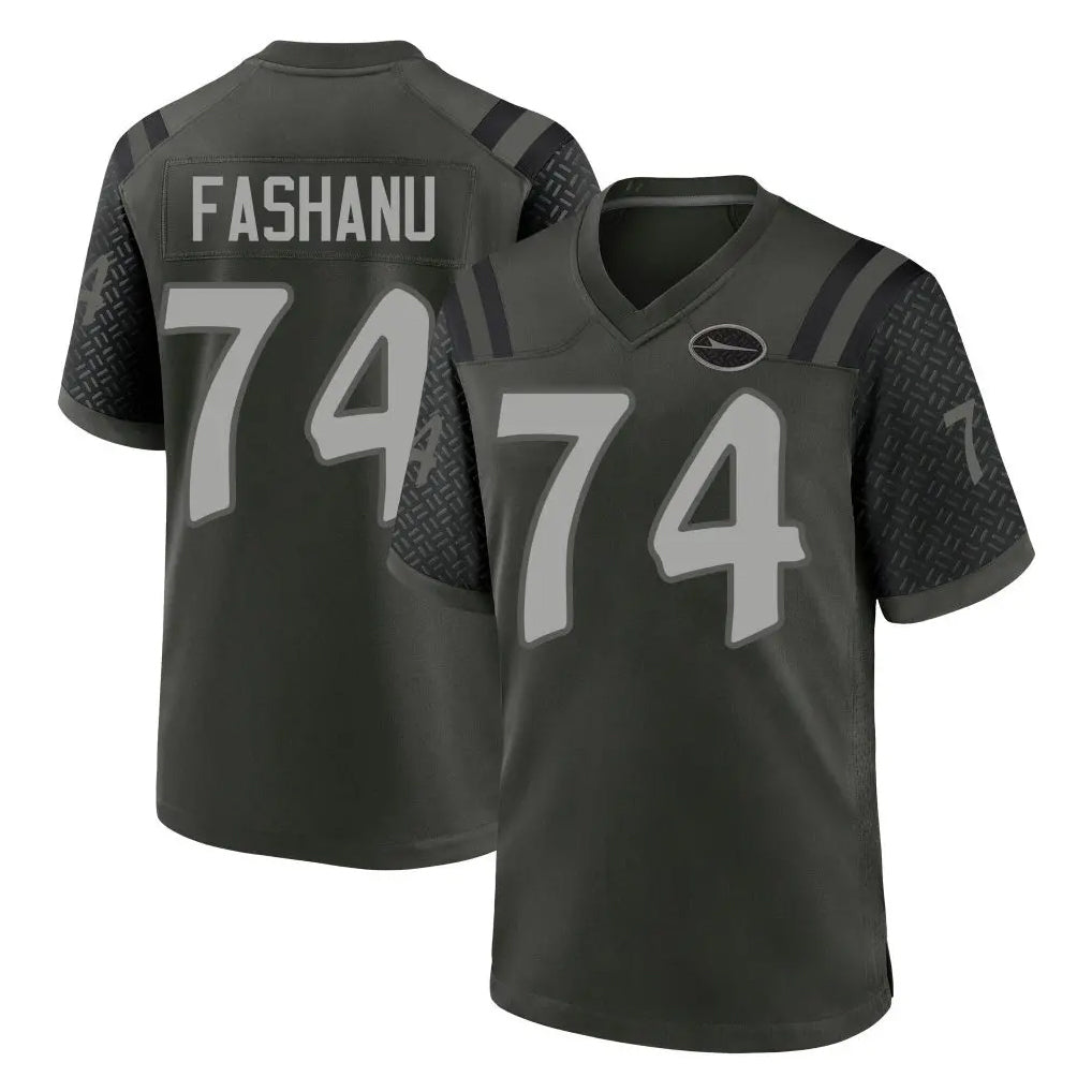 Punc NY.Jets #74 Olu Fashanu Player Green 2025 Rivalries Collection Home Game Stitched Jerseys