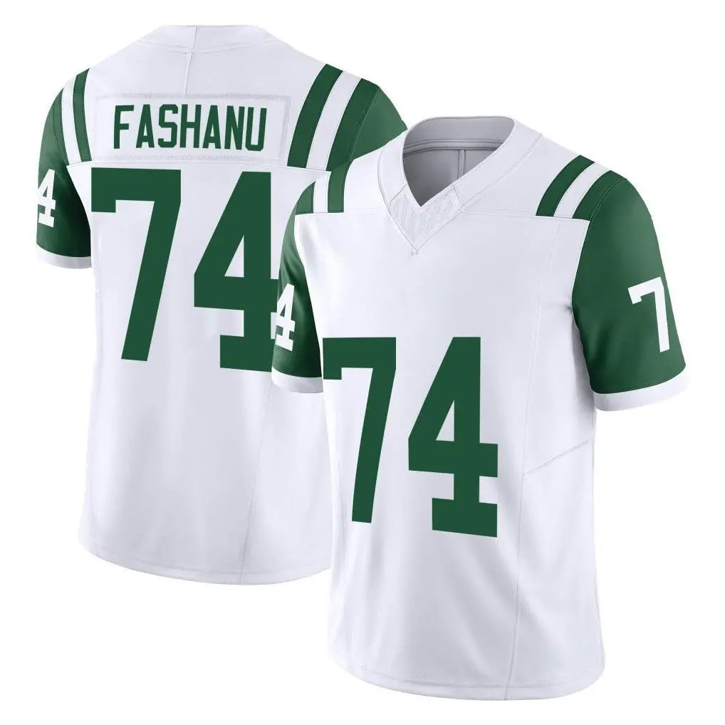 Punc NY.Jets #74 Olu Fashanu Player White Limited Classic Vapor F.U.S.E. Home Game Stitched Jerseys