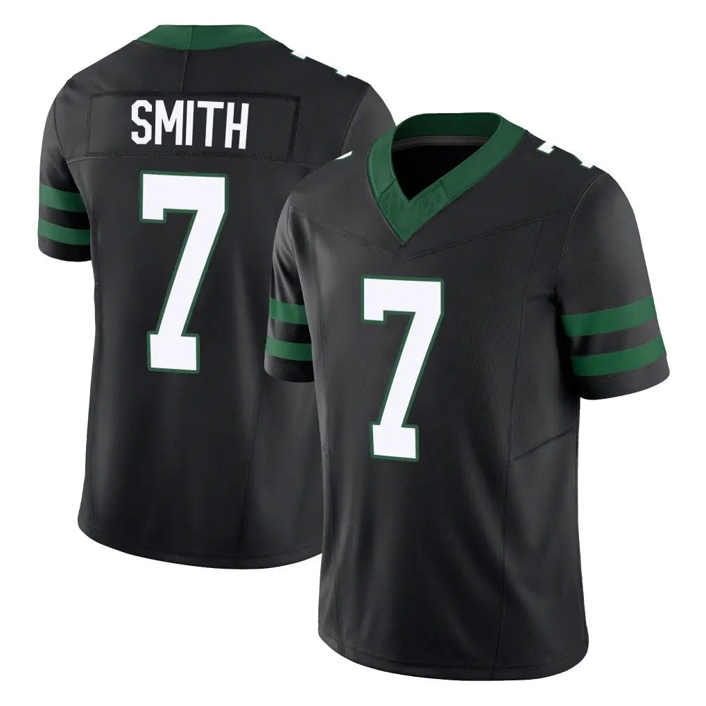 Punc NY.Jets #7 Geno Smith Player Black Limited Legacy Vapor F.U.S.E. Home Game Stitched Jerseys