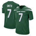 Punc NY.Jets #7 Geno Smith Player Green Home Game Stitched Jerseys