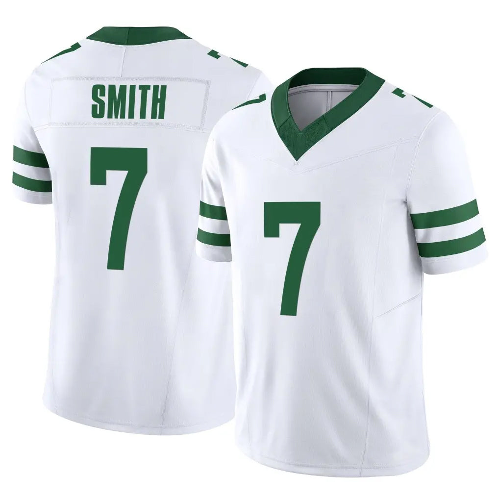 Punc NY.Jets #7 Geno Smith Player White Legacy Limited Vapor F.U.S.E. Home Game Stitched Jerseys
