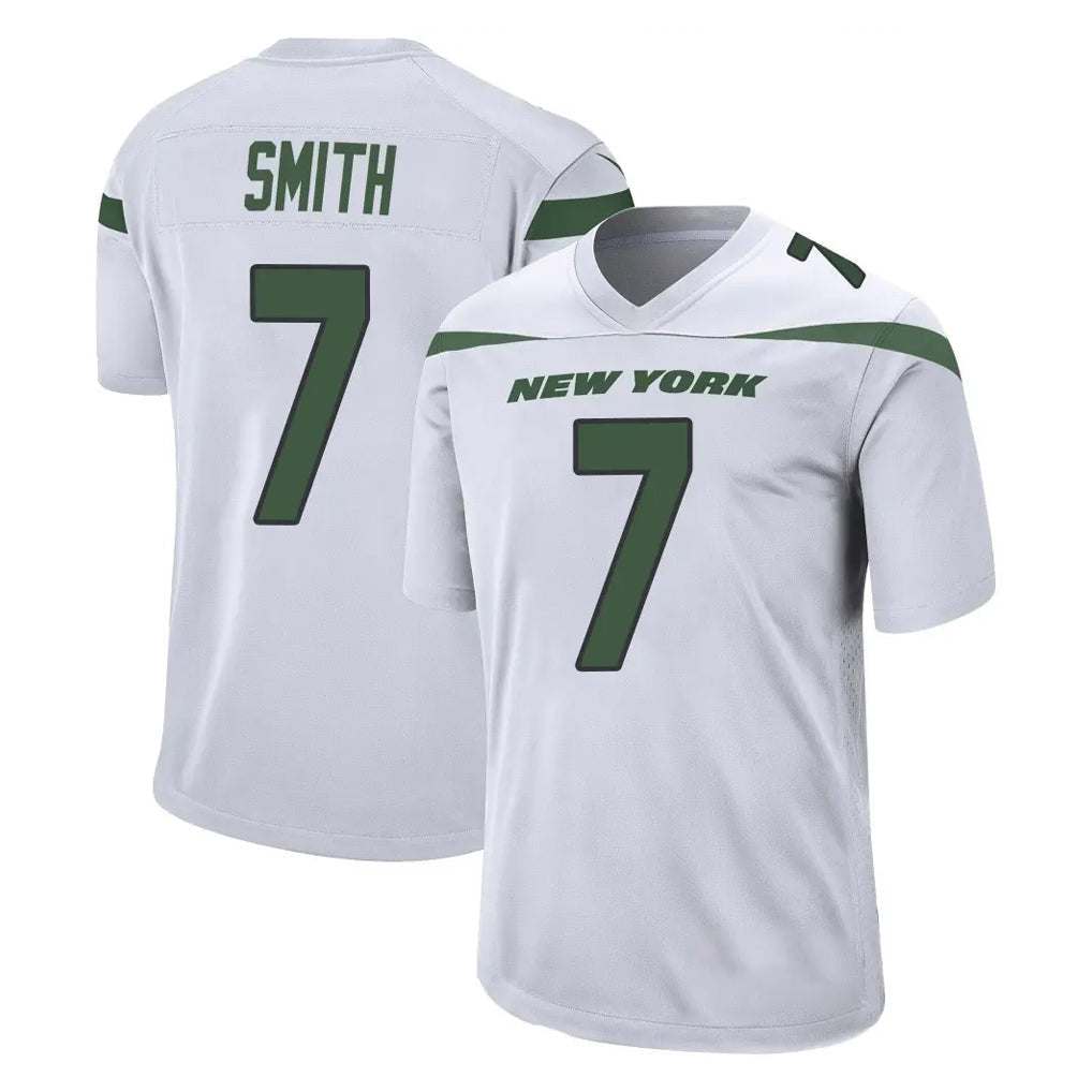 Punc NY.Jets #7 Geno Smith Player White Spotlight Home Game Stitched Jerseys