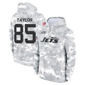 Punc NY.Jets #85 Mason Taylor Player Arctic Camo Salute to Service Pullover Hoodies Limited Game Stitched Jerseys