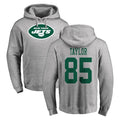 Punc NY.Jets #85 Mason Taylor Player Gray LOGO Pullover Hoodies Limited Game Stitched Jerseys