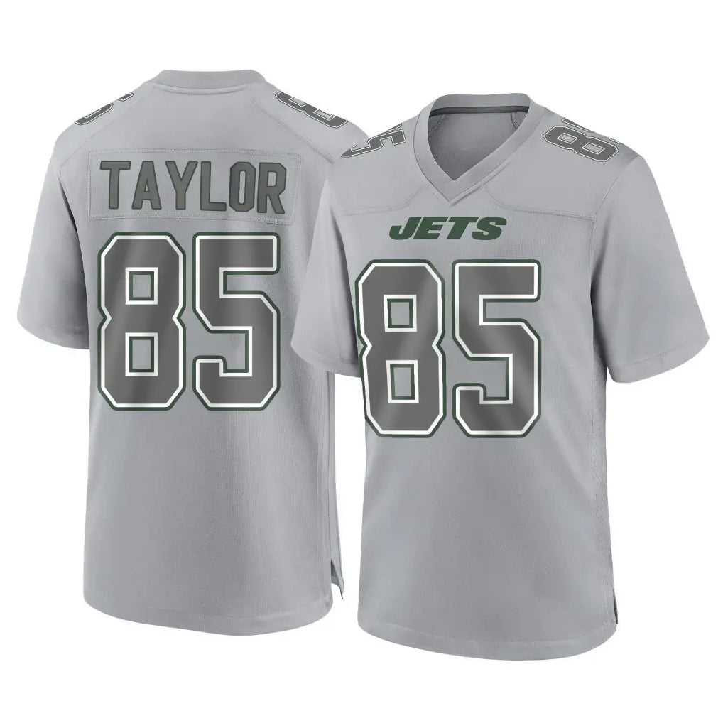 Punc NY.Jets #85 Mason Taylor Player Gray Limited Atmosphere Fashion Home Game Stitched Jerseys
