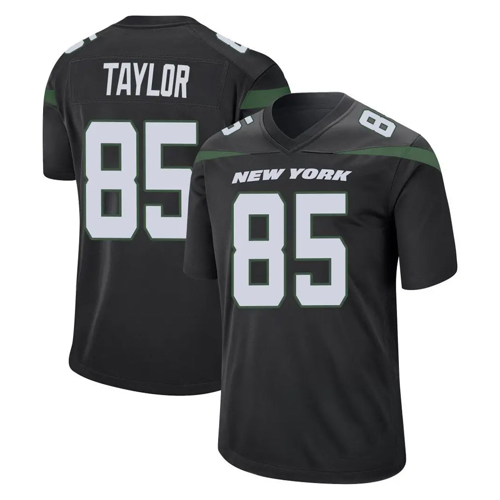 Punc NY.Jets #85 Mason Taylor Player Stealth Black Home Game Stitched Jerseys