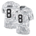 Punc NY.Jets #8 Andre Cisco Player Arctic Camo Salute to Service Limited Game Stitched Jerseys