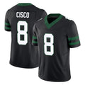 Punc NY.Jets #8 Andre Cisco Player Black Limited Legacy Vapor F.U.S.E. Home Game Stitched Jerseys
