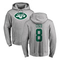 Punc NY.Jets #8 Andre Cisco Player Gray LOGO Pullover Hoodies Limited Game Stitched Jerseys