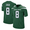 Punc NY.Jets #8 Andre Cisco Player Green Home Game Stitched Jerseys
