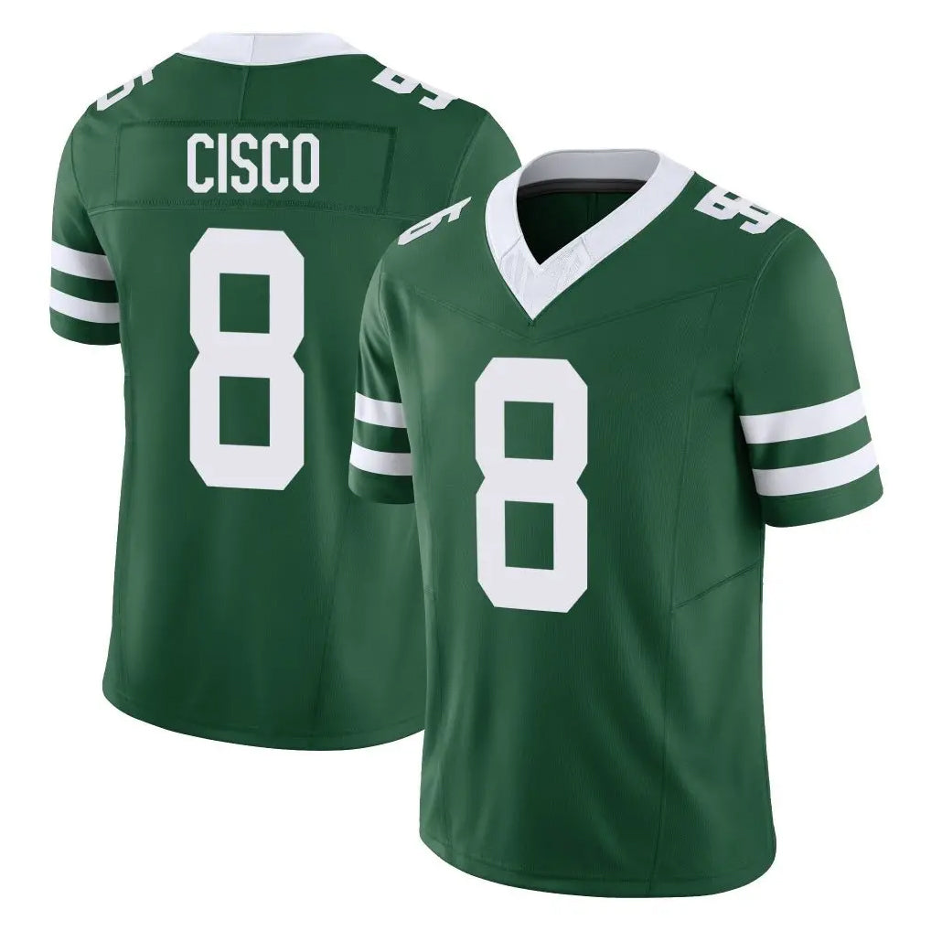 Punc NY.Jets #8 Andre Cisco Player Green Legacy Limited Vapor F.U.S.E. Home Game Stitched Jerseys