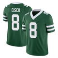 Punc NY.Jets #8 Andre Cisco Player Green Legacy Limited Vapor F.U.S.E. Home Game Stitched Jerseys