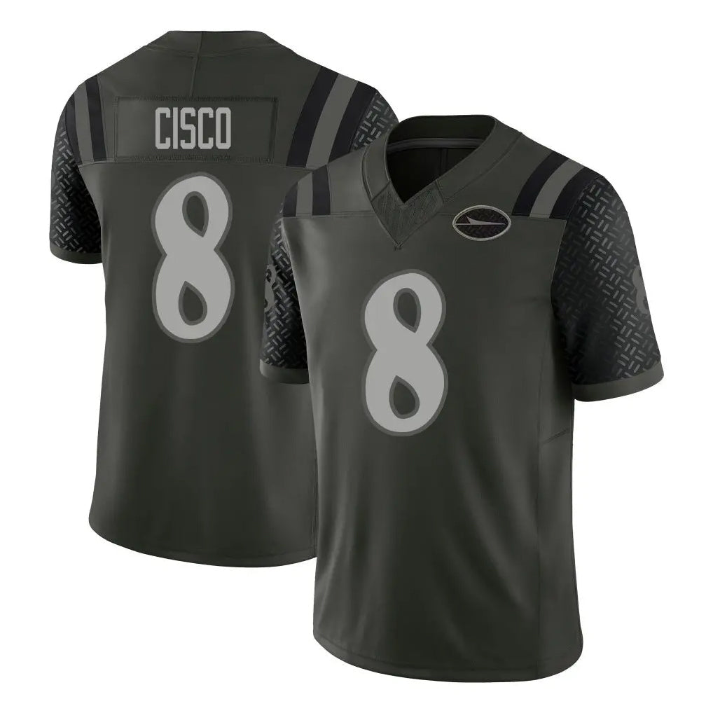 Punc NY.Jets #8 Andre Cisco Player Green Limited 2025 Rivalries Collection Home Game Stitched Jerseys