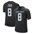 Punc NY.Jets #8 Andre Cisco Player Stealth Black Home Game Stitched Jerseys