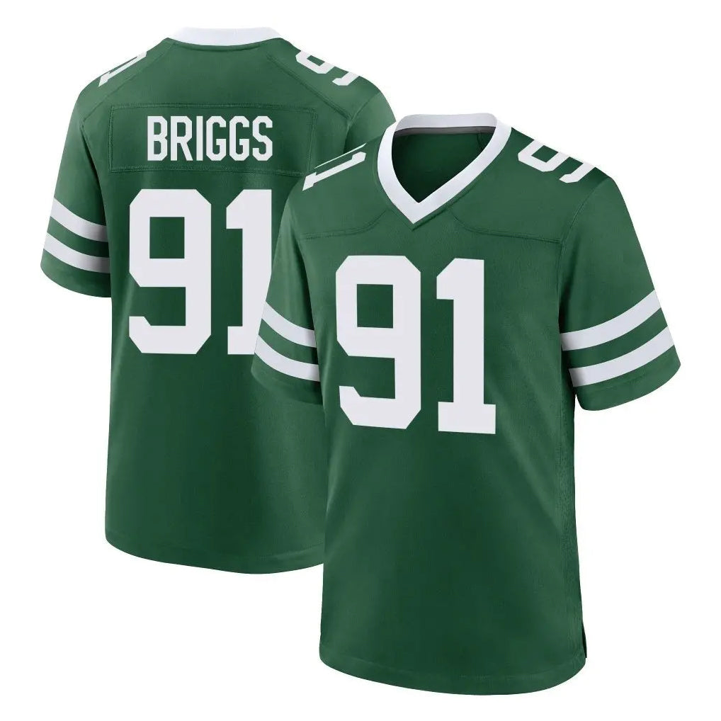 Punc NY.Jets #91 Jowon Briggs Player Green Legacy Home Game Stitched Jerseys