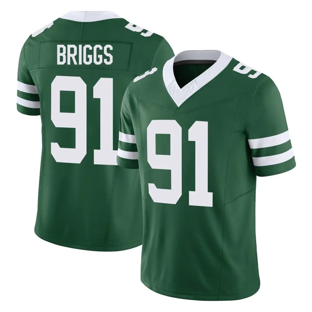 Punc NY.Jets #91 Jowon Briggs Player Green Legacy Limited Vapor F.U.S.E. Home Game Stitched Jerseys