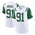 Punc NY.Jets #91 Jowon Briggs Player White Classic Home Game Stitched Jerseys