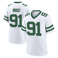 Punc NY.Jets #91 Jowon Briggs Player White Legacy Home Game Stitched Jerseys