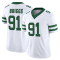 Punc NY.Jets #91 Jowon Briggs Player White Legacy Limited Vapor F.U.S.E. Home Game Stitched Jerseys