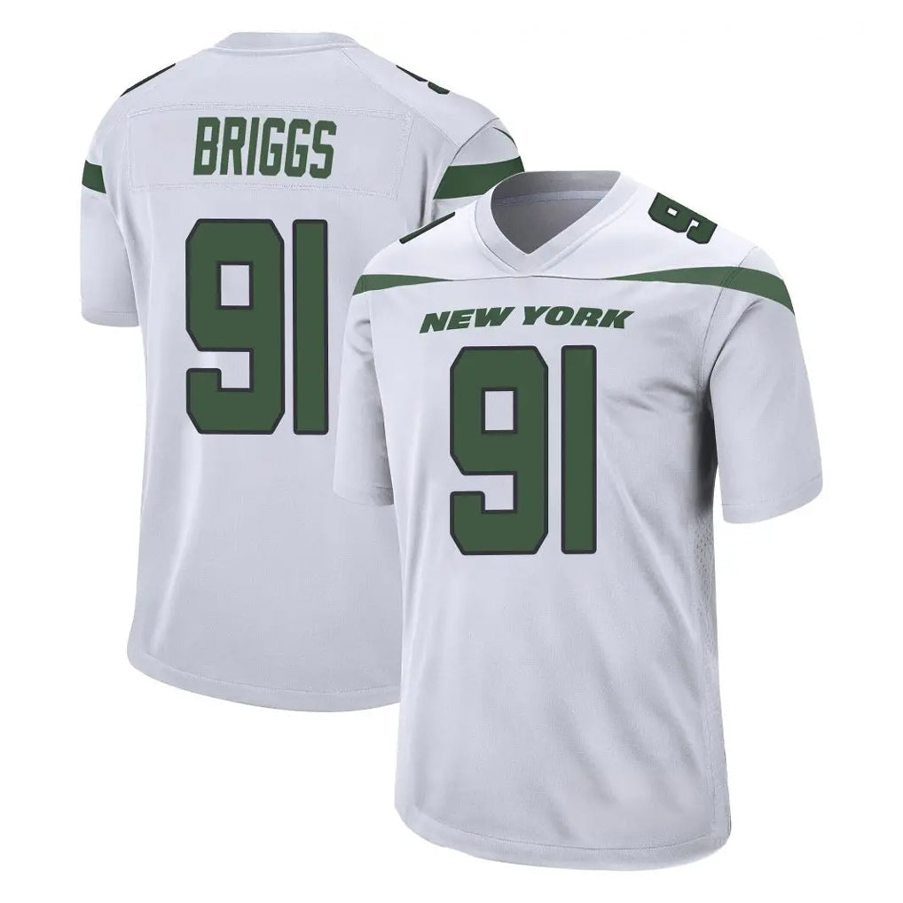 Punc NY.Jets #91 Jowon Briggs Player White Spotlight Home Game Stitched Jerseys