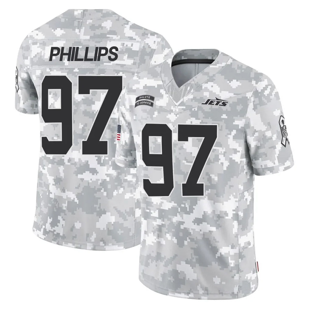 Punc NY.Jets #97 Harrison Phillips Player Arctic Camo Salute to Service Limited Game Stitched Jerseys
