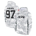 Punc NY.Jets #97 Harrison Phillips Player Arctic Camo Salute to Service Pullover Hoodies Limited Game Stitched Jerseys