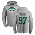 Punc NY.Jets #97 Harrison Phillips Player Gray LOGO Pullover Hoodies Limited Game Stitched Jerseys
