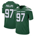 Punc NY.Jets #97 Harrison Phillips Player Green Home Game Stitched Jerseys