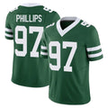 Punc NY.Jets #97 Harrison Phillips Player Green Legacy Limited Vapor F.U.S.E. Home Game Stitched Jerseys