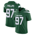 Punc NY.Jets #97 Harrison Phillips Player Green Limited Vapor Home Game Stitched Jerseys