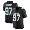Punc NY.Jets #97 Harrison Phillips Player Stealth Black Limited Vapor Home Game Stitched Jerseys