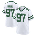 Punc NY.Jets #97 Harrison Phillips Player White Legacy Home Game Stitched Jerseys