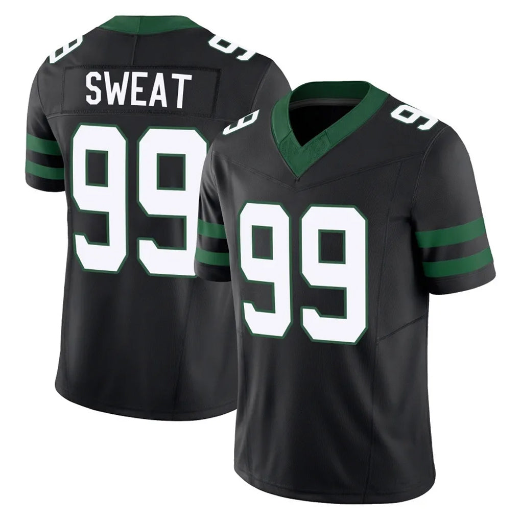 Punc NY.Jets #99 T'Vondre Sweat Player Black Limited Legacy Vapor F.U.S.E. Home Game Stitched Jerseys
