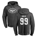 Punc NY.Jets #99 T'Vondre Sweat Player Gray Pullover Hoodies Limited Game Stitched Jerseys