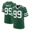 Punc NY.Jets #99 T'Vondre Sweat Player Green Legacy Home Game Stitched Jerseys