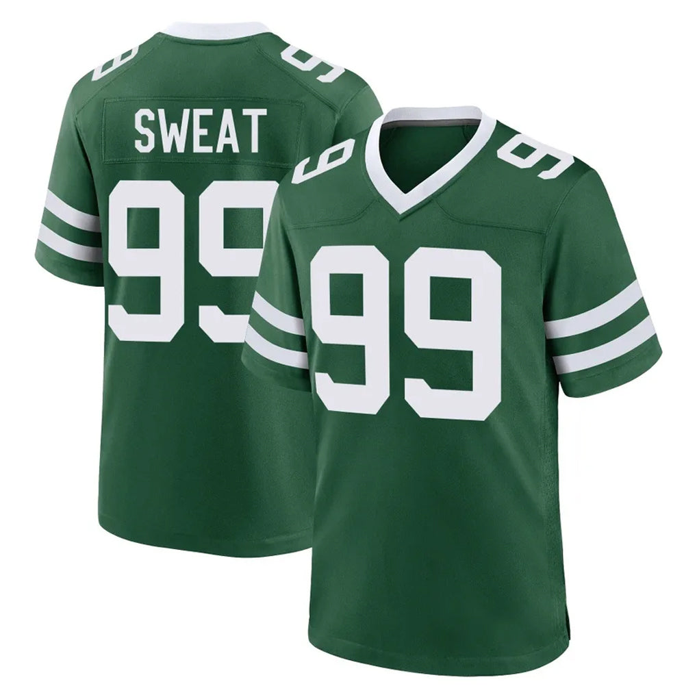 Punc NY.Jets #99 T'Vondre Sweat Player Green Legacy Home Game Stitched Jerseys