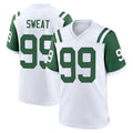 Punc NY.Jets #99 T'Vondre Sweat Player White Classic Home Game Stitched Jerseys