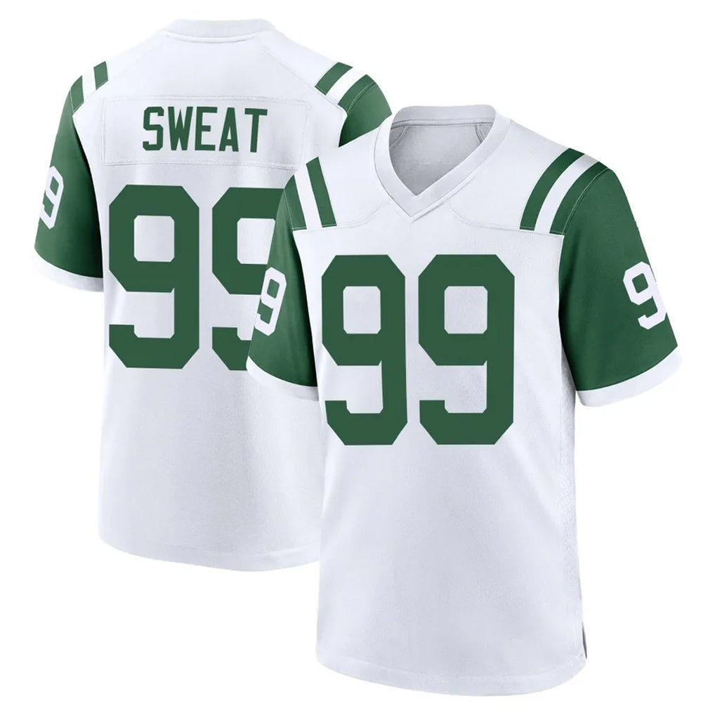 Punc NY.Jets #99 T'Vondre Sweat Player White Classic Home Game Stitched Jerseys