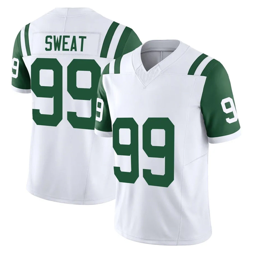 Punc NY.Jets #99 T'Vondre Sweat Player White Limited Classic Vapor F.U.S.E. Home Game Stitched Jerseys
