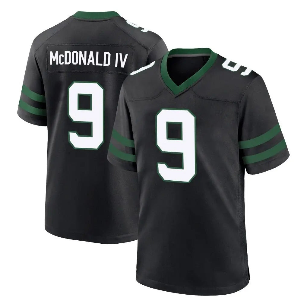 Punc NY.Jets #9 Will McDonald IV Player Black Legacy Home Game Stitched Jerseys