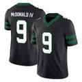 Punc NY.Jets #9 Will McDonald IV Player Black Limited Legacy Vapor F.U.S.E. Home Game Stitched Jerseys