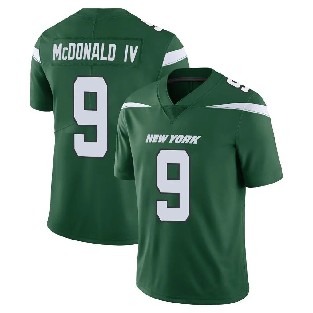 Punc NY.Jets #9 Will McDonald IV Player Green Limited Vapor Home Game Stitched Jerseys