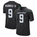 Punc NY.Jets #9 Will McDonald IV Player Stealth Black Home Game Stitched Jerseys
