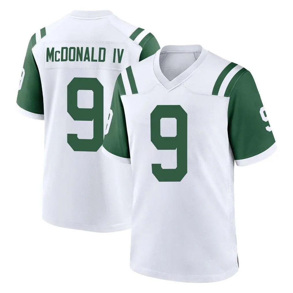 Punc NY.Jets #9 Will McDonald IV Player White Classic Home Game Stitched Jerseys