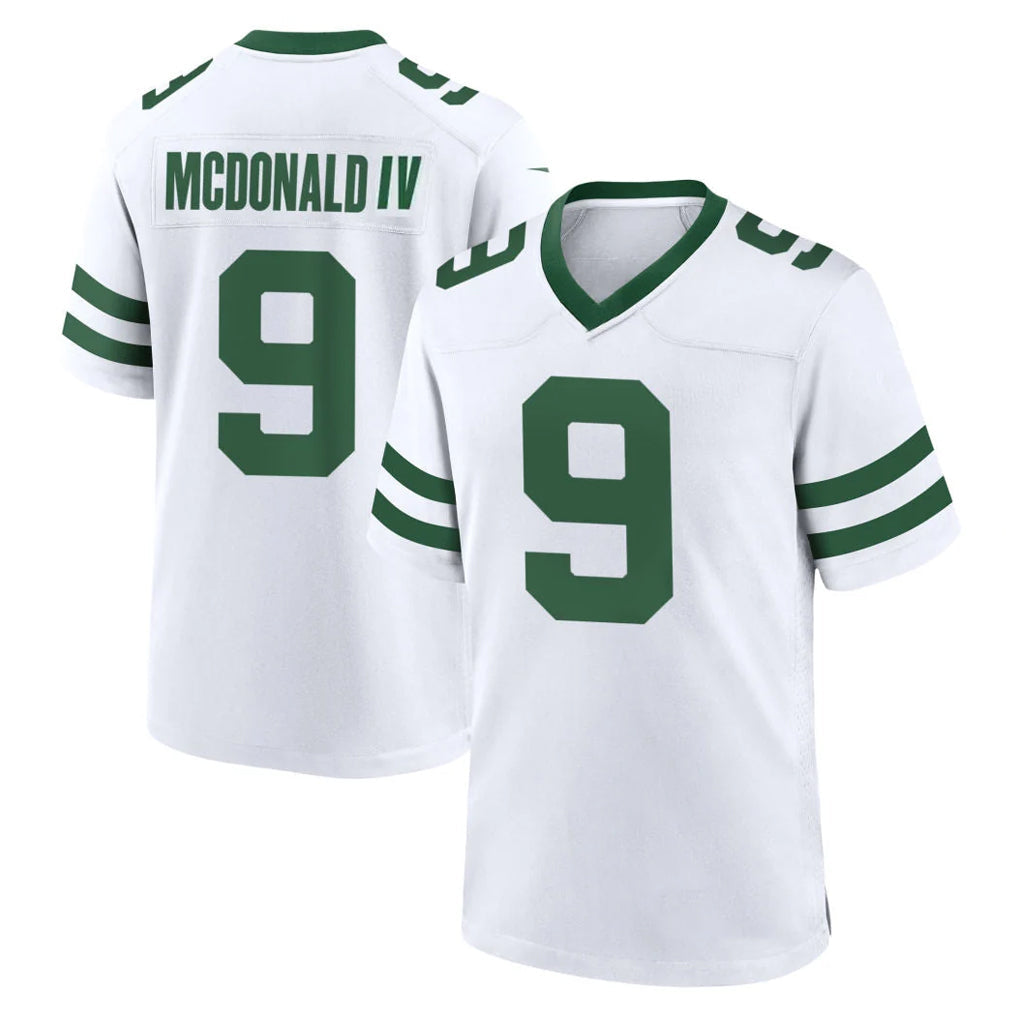 Punc NY.Jets #9 Will McDonald IV Player White Legacy Home Game Stitched Jerseys