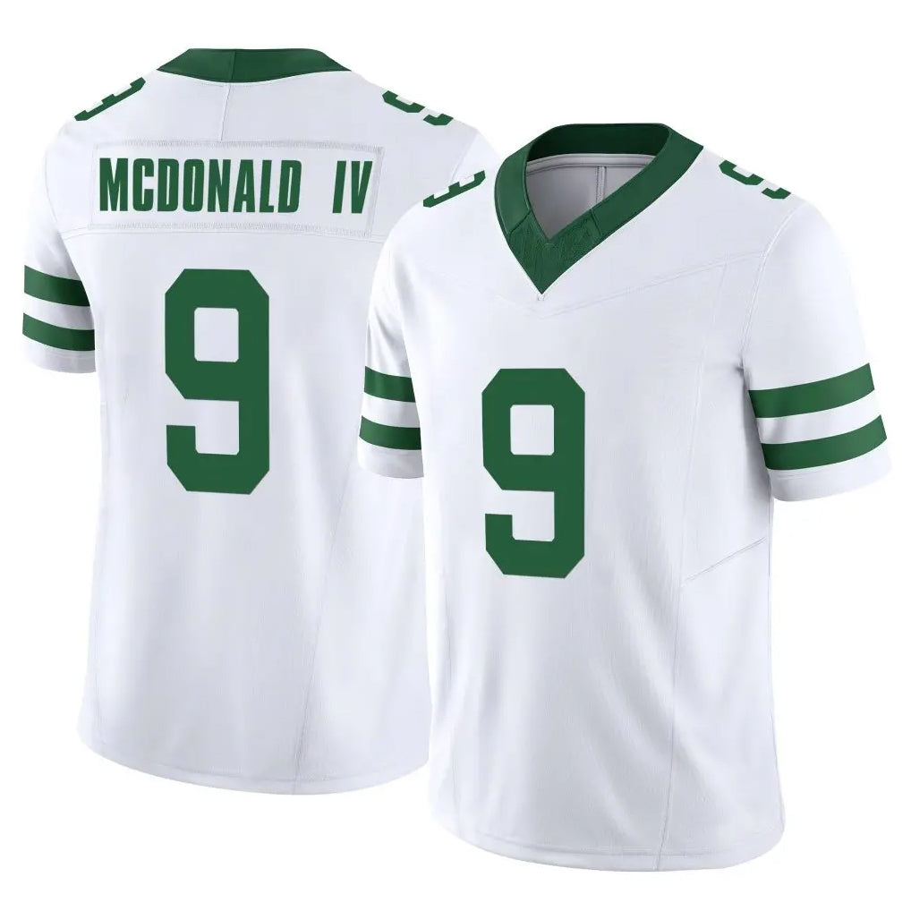 Punc NY.Jets #9 Will McDonald IV Player White Legacy Limited Vapor F.U.S.E. Home Game Stitched Jerseys