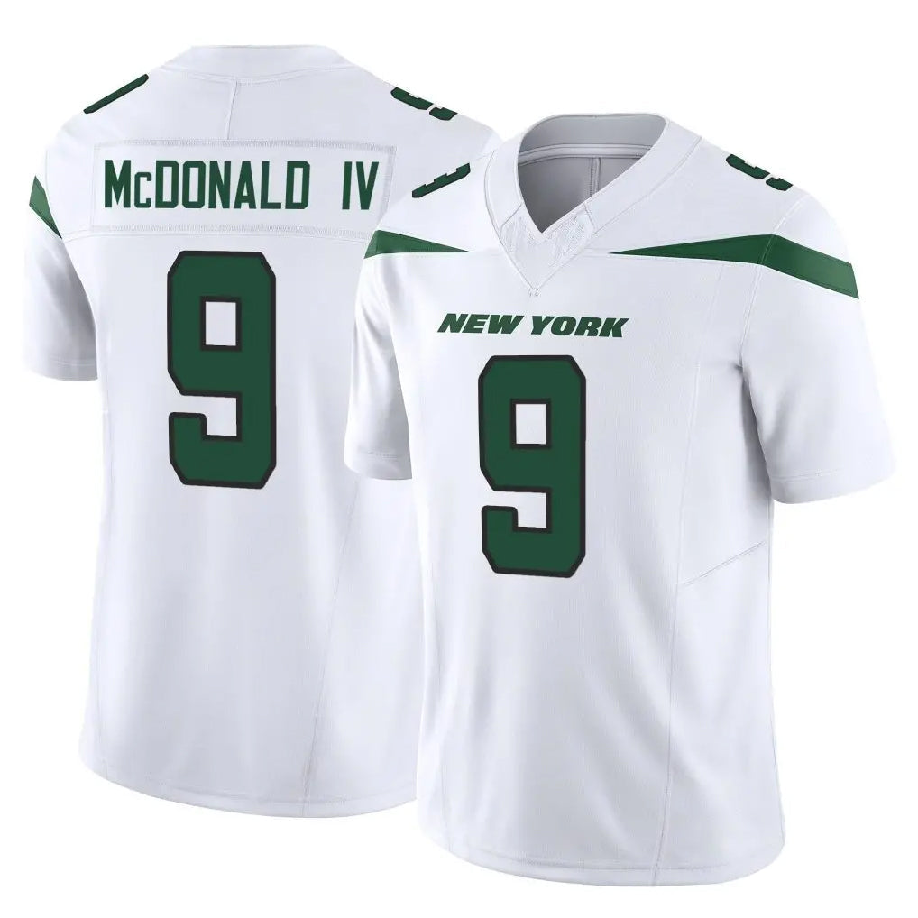 Punc NY.Jets #9 Will McDonald IV Player White Limited Vapor F.U.S.E. Home Game Stitched Jerseys