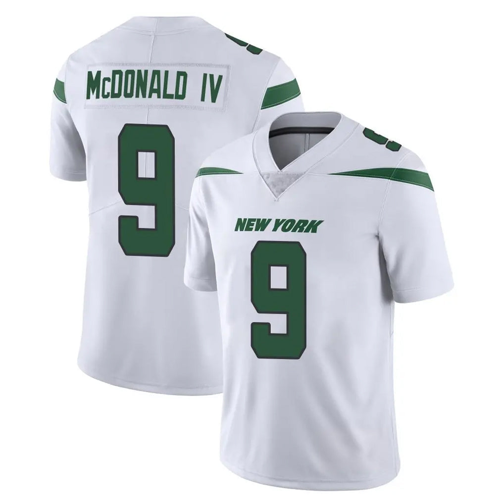 Punc NY.Jets #9 Will McDonald IV Player White Spotlight Limited Vapor Home Game Stitched Jerseys