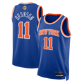 Punc NY.Knicks #11 Jalen Brunson  Blue 2026  Finals Patch Swingman Jerseys - Icon Edition