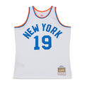 Punc NY.Knicks #19 Nathaniel Clifton Mitchell & Ness White 1950-51 Pioneers Swingman Jerseys